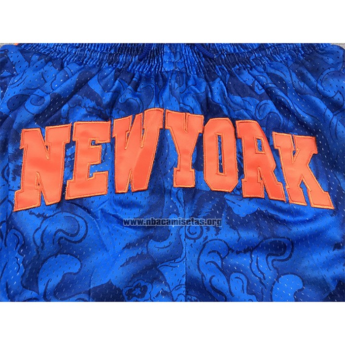 Pantalone New York Knicks Special Year Of The Tiger Azul